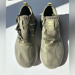 Olive Adidas Sneakers - Size 2